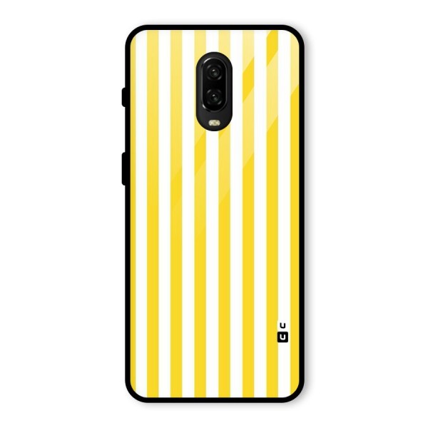 Beauty Color Stripes Glass Back Case for OnePlus 6T