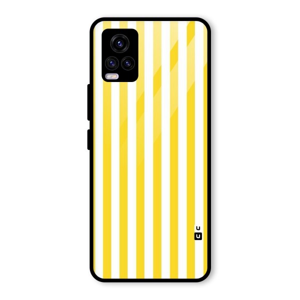 Beauty Color Stripes Glass Back Case for Vivo V20