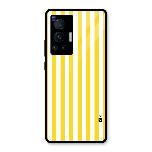 Beauty Color Stripes Glass Back Case for Vivo X70 Pro