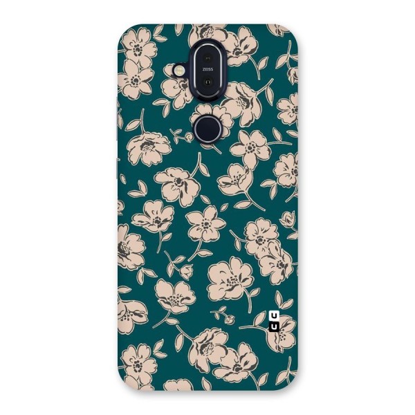 Beauty Green Bloom Back Case for Nokia 8.1