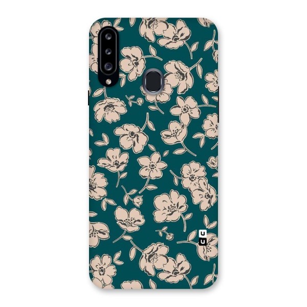 Beauty Green Bloom Back Case for Samsung Galaxy A20s