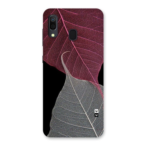 Beauty Leaf Back Case for Galaxy A20