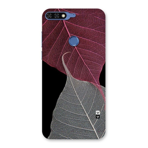 Beauty Leaf Back Case for Honor 7C