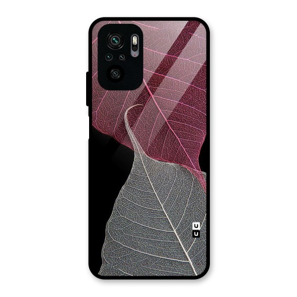 Beauty Leaf Glass Back Case for Redmi Note 10S
