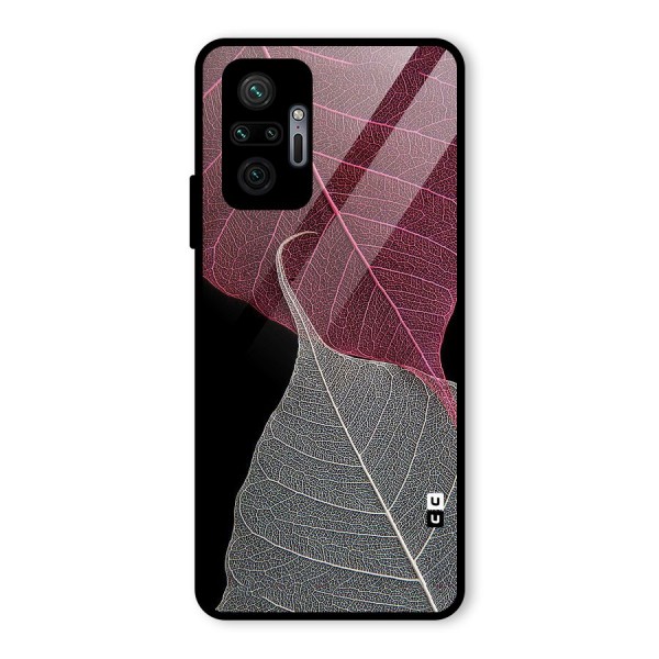 Beauty Leaf Glass Back Case for Redmi Note 10 Pro Max