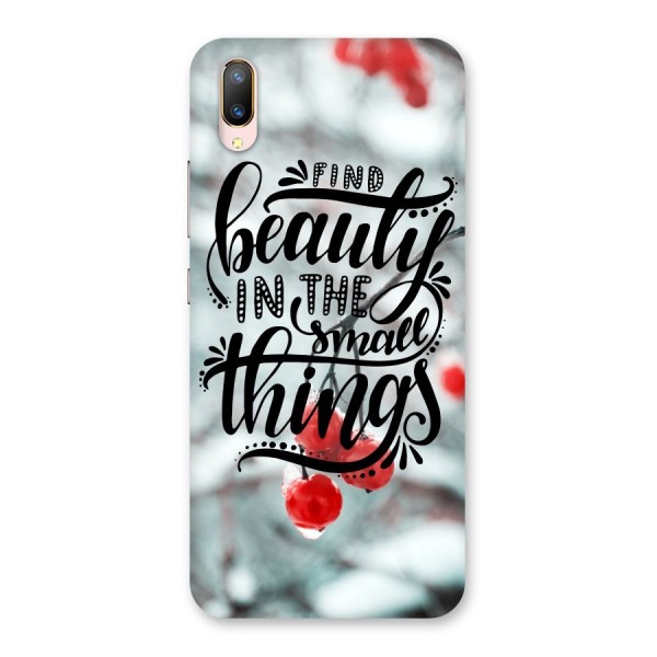 Beauty in Small Things Back Case for Vivo V11 Pro