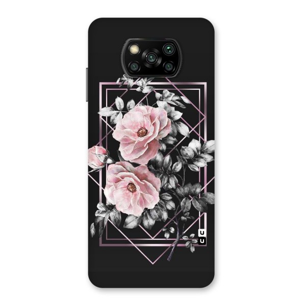 Beguilling Pink Floral Back Case for Poco X3