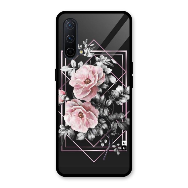 Beguilling Pink Floral Glass Back Case for OnePlus Nord CE 5G