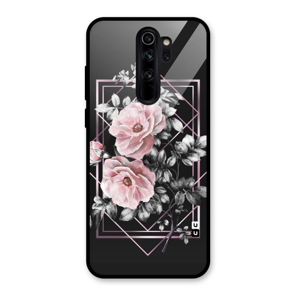 Beguilling Pink Floral Glass Back Case for Redmi Note 8 Pro