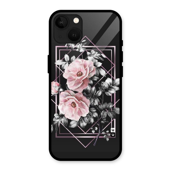 Beguilling Pink Floral Glass Back Case for iPhone 13