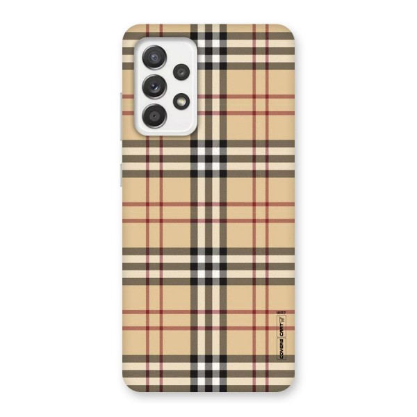 Beige Check Back Case for Galaxy A52