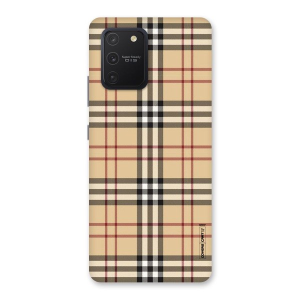 Beige Check Back Case for Galaxy S10 Lite