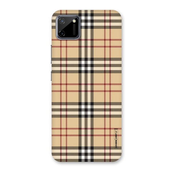 Beige Check Back Case for Realme C11