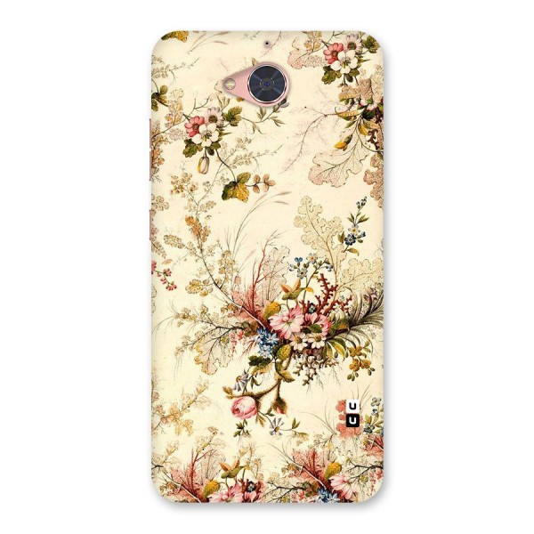 Beige Floral Back Case for Gionee S6 Pro