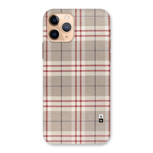 Beige Red Check Back Case for iPhone 11 Pro