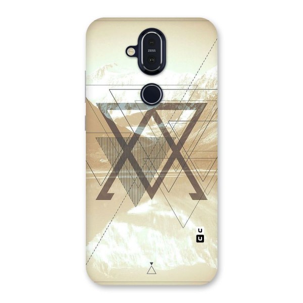 Beige View Back Case for Nokia 8.1
