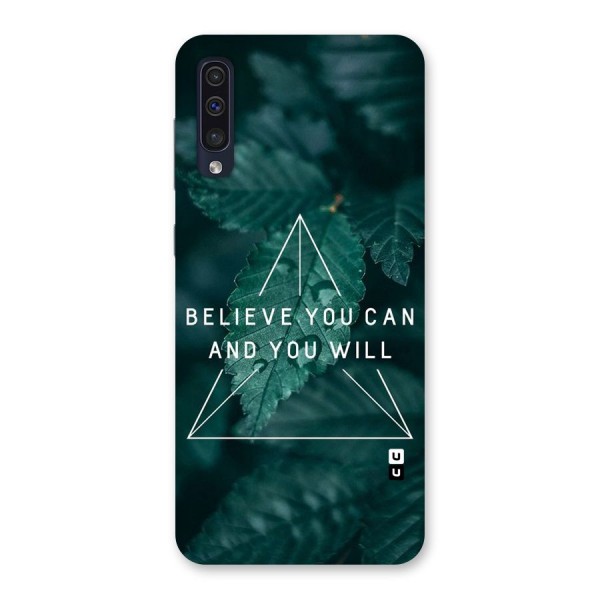 Believe You Can Motivation Back Case for Galaxy A50