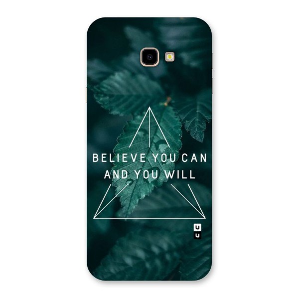 Believe You Can Motivation Back Case for Galaxy J4 Plus