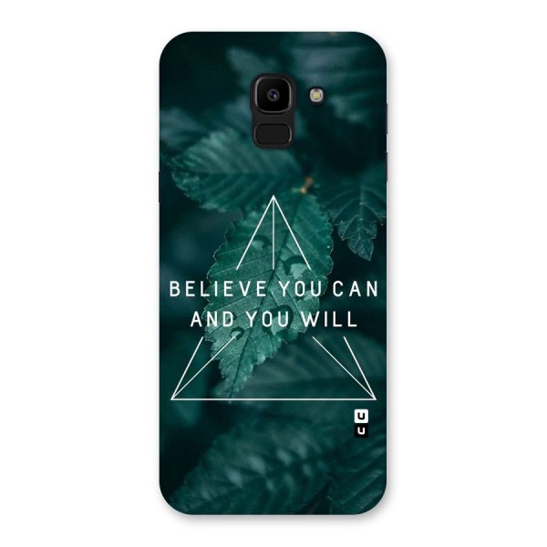Believe You Can Motivation Back Case for Galaxy J6