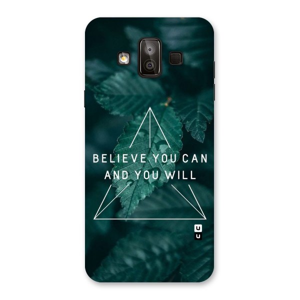 Believe You Can Motivation Back Case for Galaxy J7 Duo