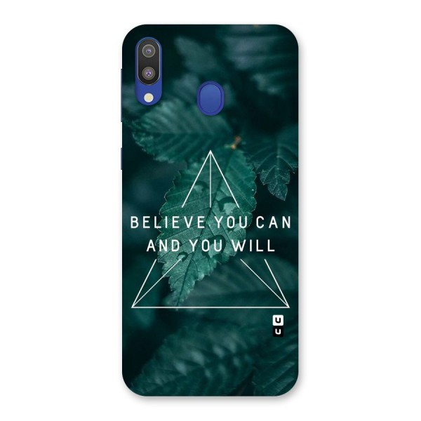 Believe You Can Motivation Back Case for Galaxy M20