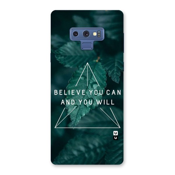 Believe You Can Motivation Back Case for Galaxy Note 9