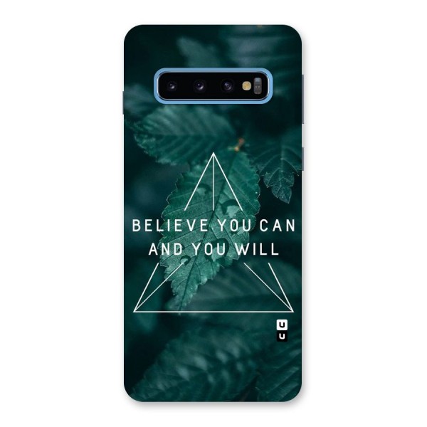 Believe You Can Motivation Back Case for Galaxy S10
