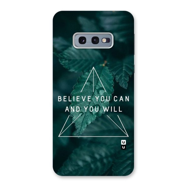 Believe You Can Motivation Back Case for Galaxy S10e