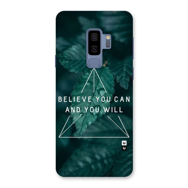 Believe You Can Motivation Back Case for Galaxy S9 Plus