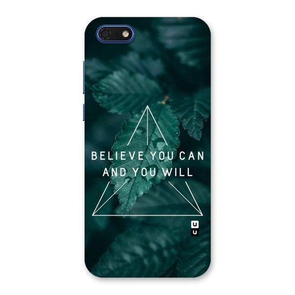 Believe You Can Motivation Back Case for Honor 7s
