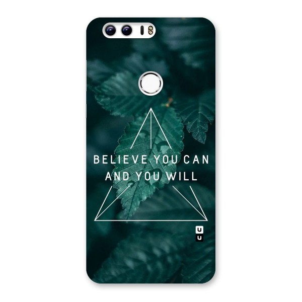 Believe You Can Motivation Back Case for Honor 8
