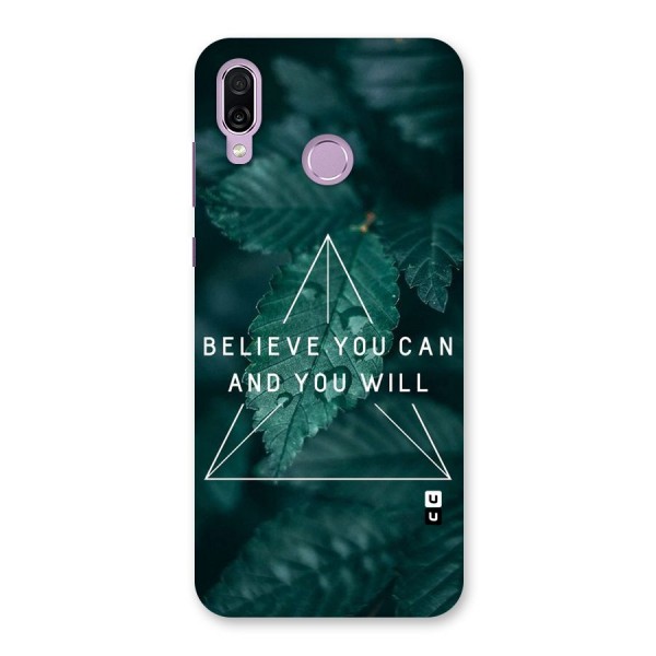 Believe You Can Motivation Back Case for Honor Play