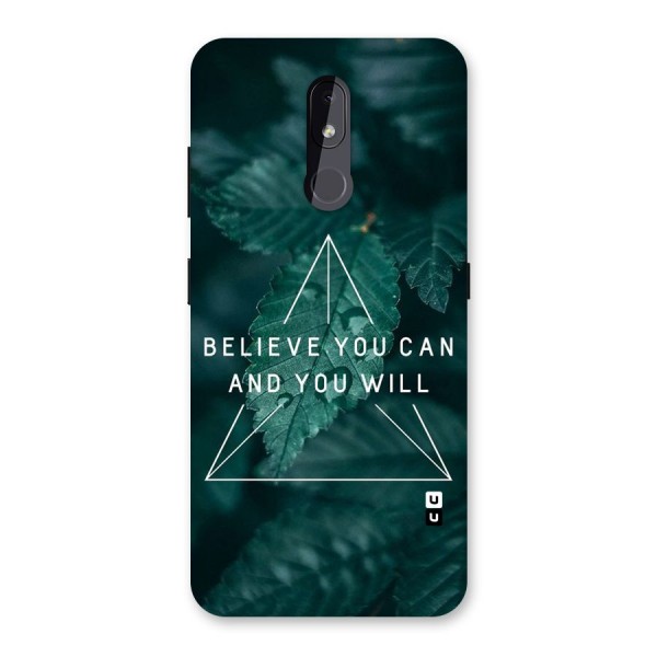 Believe You Can Motivation Back Case for Nokia 3.2
