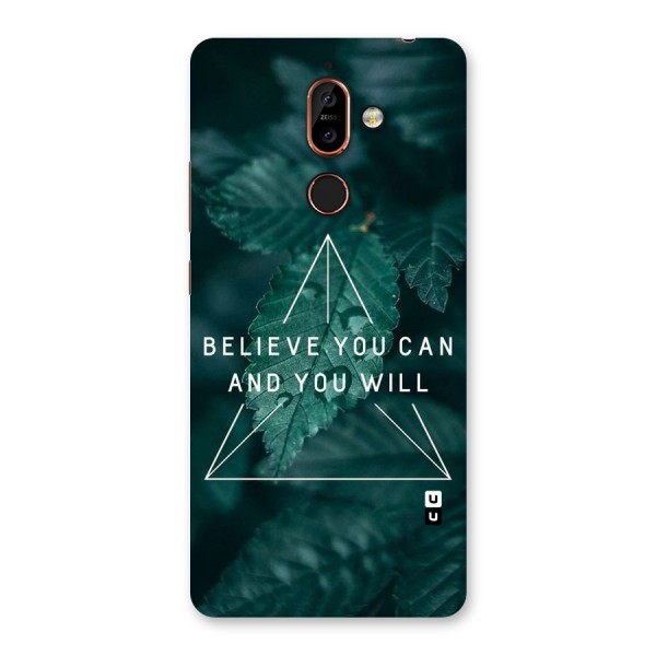 Believe You Can Motivation Back Case for Nokia 7 Plus