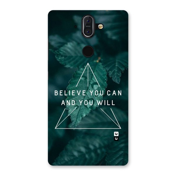 Believe You Can Motivation Back Case for Nokia 8 Sirocco