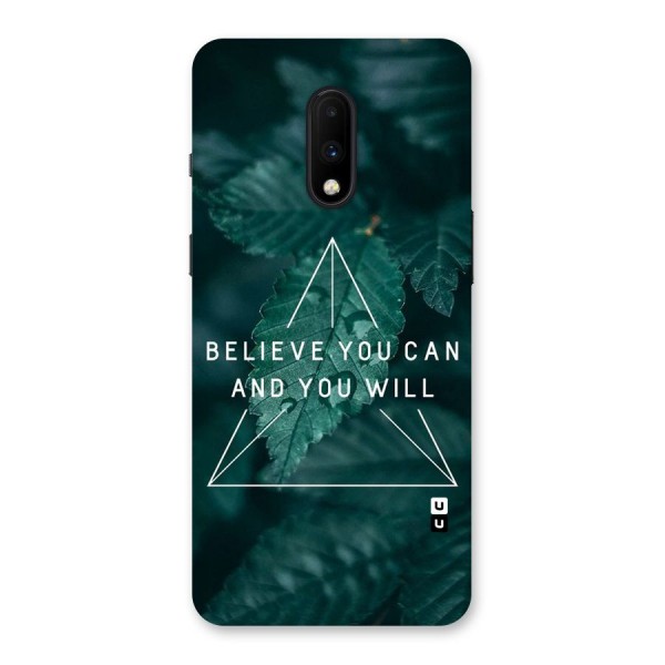 Believe You Can Motivation Back Case for OnePlus 7