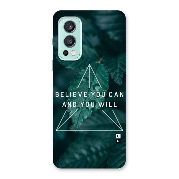Believe You Can Motivation Back Case for OnePlus Nord 2 5G
