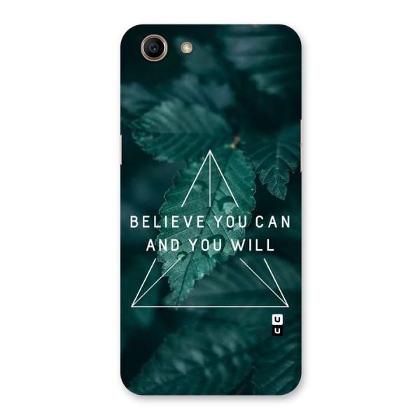 Believe You Can Motivation Back Case for Oppo A83 (2018)