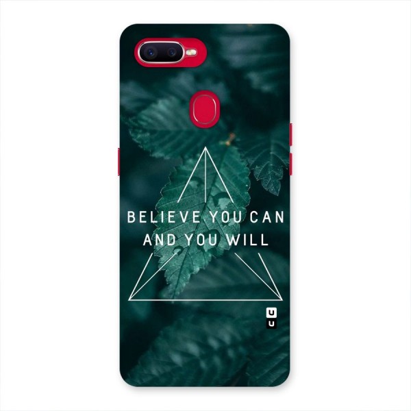 Believe You Can Motivation Back Case for Oppo F9 Pro