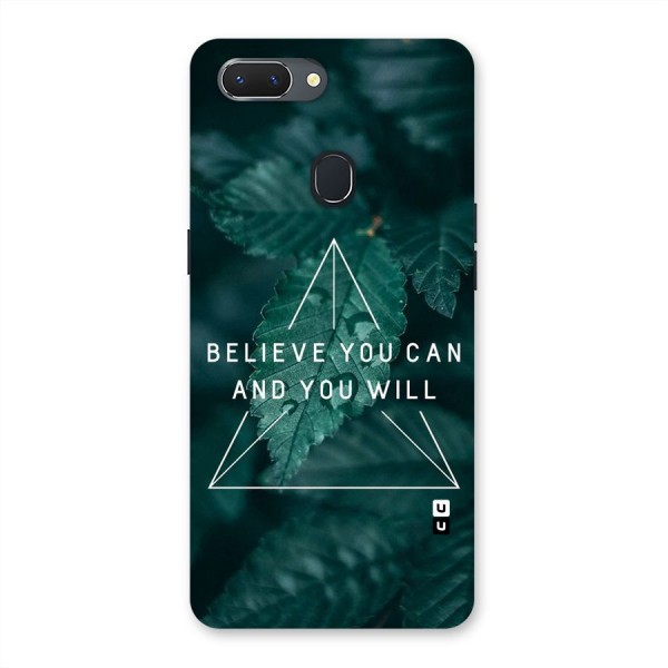 Believe You Can Motivation Back Case for Oppo Realme 2