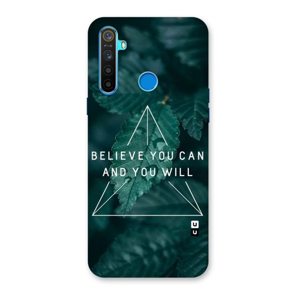 Believe You Can Motivation Back Case for Realme 5