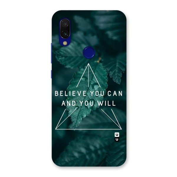 Believe You Can Motivation Back Case for Redmi 7