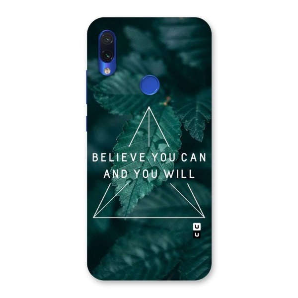 Believe You Can Motivation Back Case for Redmi Note 7