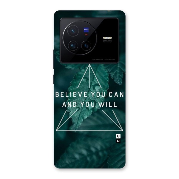 Believe You Can Motivation Back Case for Vivo X80