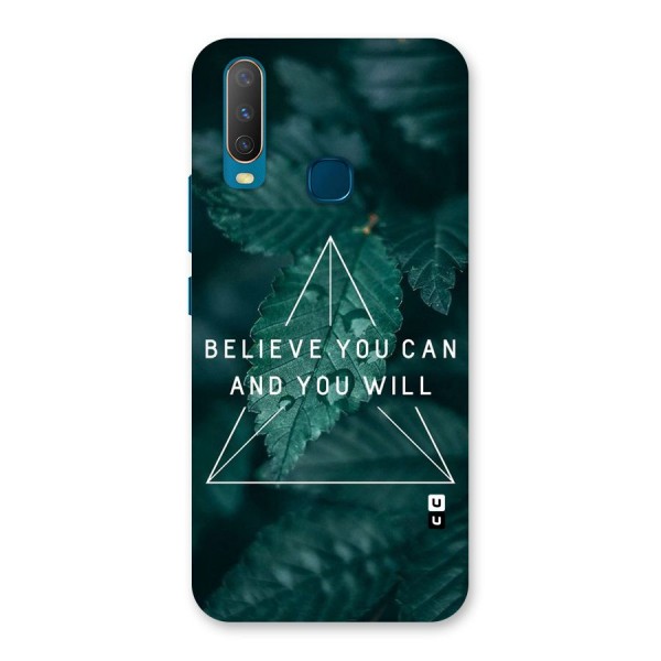 Believe You Can Motivation Back Case for Vivo Y17