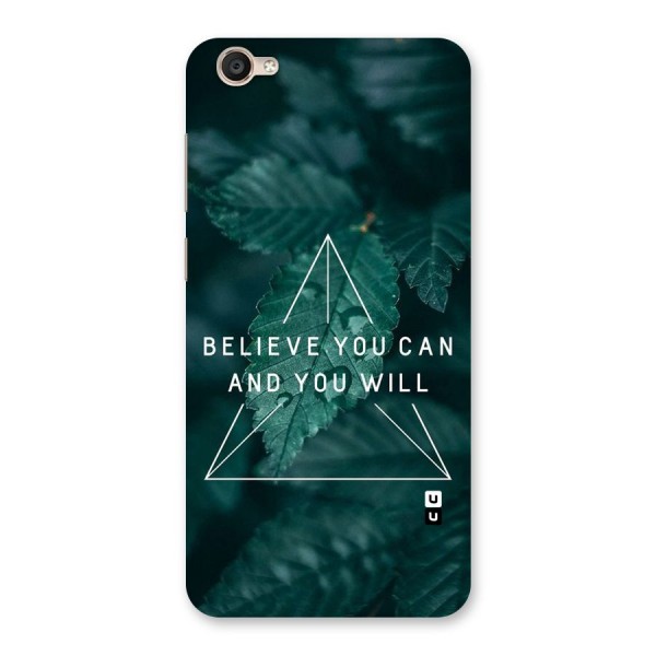 Believe You Can Motivation Back Case for Vivo Y55s