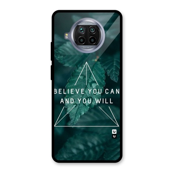 Believe You Can Motivation Glass Back Case for Mi 10i