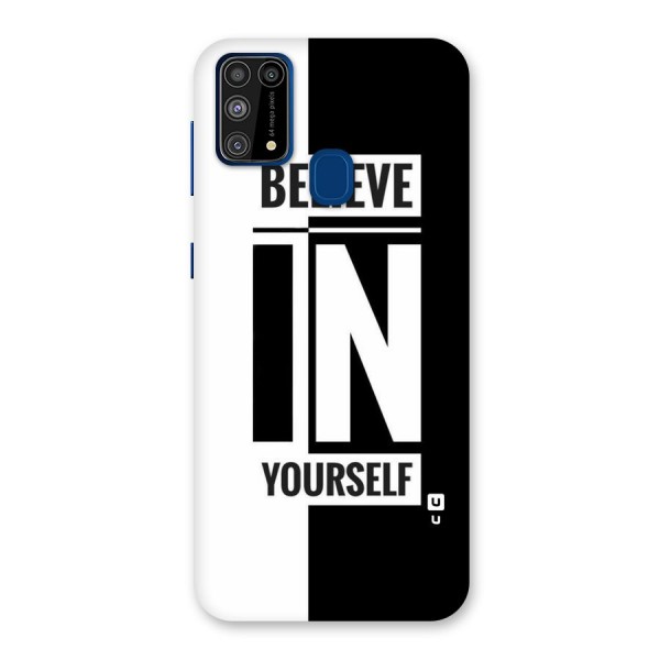 Believe Yourself Black Back Case for Galaxy M31