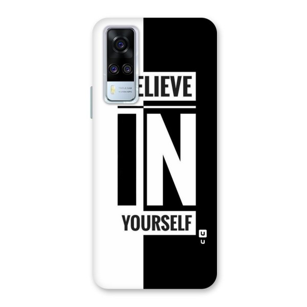 Believe Yourself Black Back Case for Vivo Y31