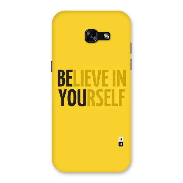 Believe Yourself Yellow Back Case for Galaxy A5 2017